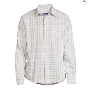 George Men's Light Plaid Button Down Shirt